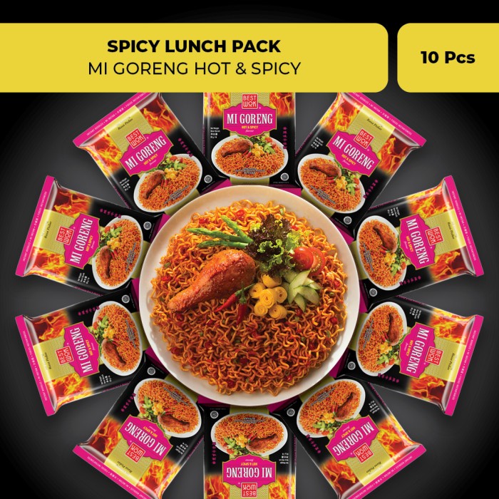

NEW Best Wok Mi Goreng Hot & Spicy Twin Pack 10 pcs (Export Multipack)