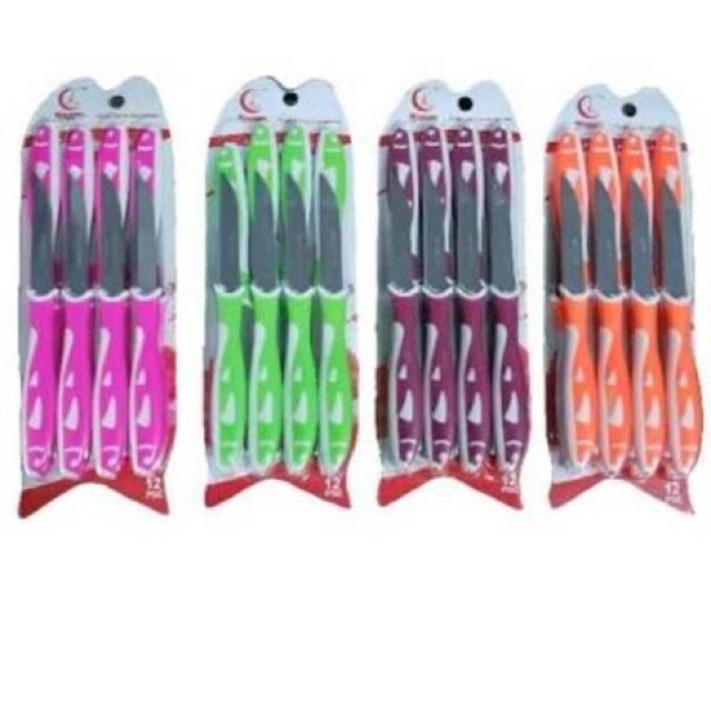 Pisau Mini Set Motif Ikan 12pcs / Pisau Ikan Set Mini