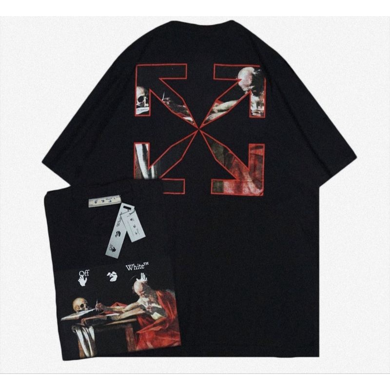 (COD) T-SHIRT VINTAGE OFF WHITE/baju oversize/T-Shirt Murah/Baju distro murah/baju vintage/T shirt v