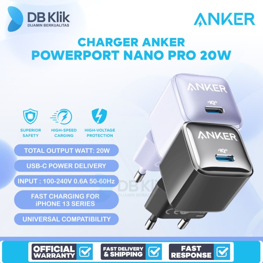 Charger Anker PowerPort Nano Pro 20W-Wall Charger Anker PowerPort Nano