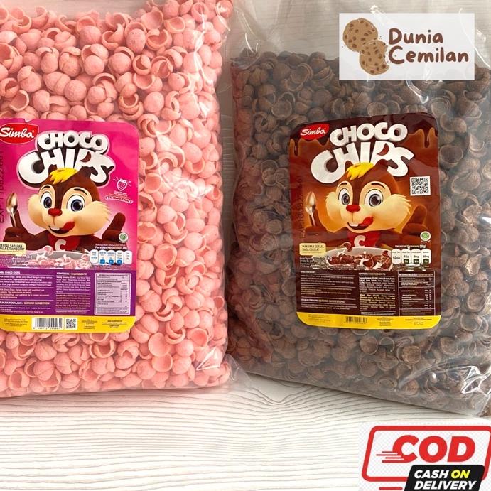 

✨10.10✨ [TERMURAH!] Simba Choco Chips Bulky 1 KG - Sereal Simba Coklat Strawberry !!!