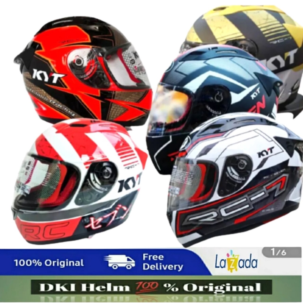 Helm KYT pull face New Original Technical internasional KYT New RC Sven 18 Official Helm KYT Origina
