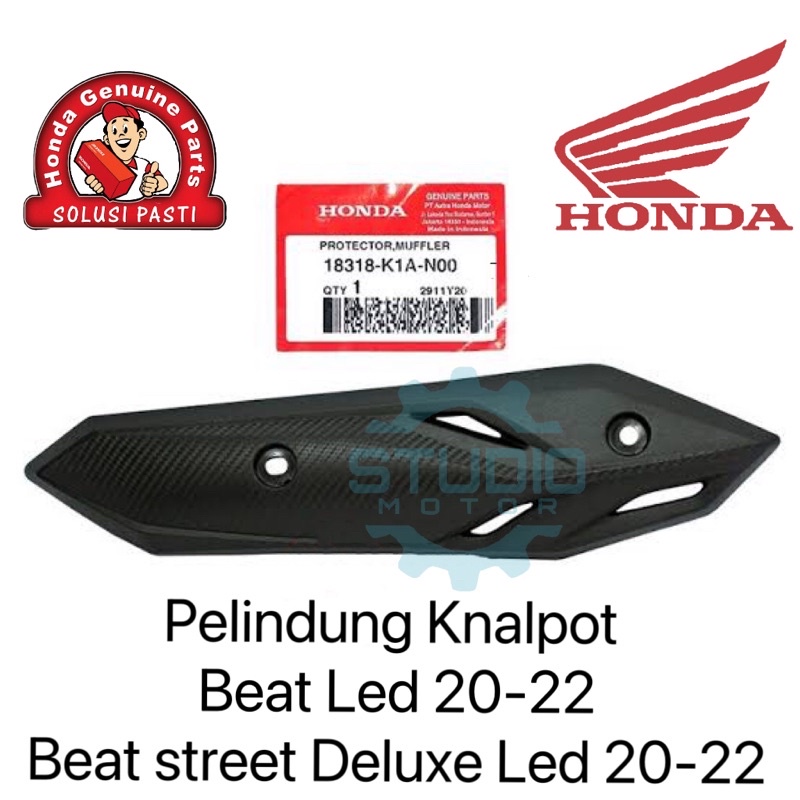 18318K1AN00 Tutup / Pelindung Knalpot Anti Panas Protector Muffler BEAT 2020 LED LID BEAT STREET DELUXE 2021 2022 K1A