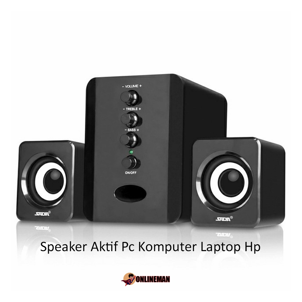 Speaker Aktif Bass Stereo PC Laptop Komputer