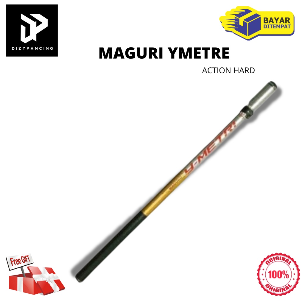 Joran Tegek Pancing  Pole Maguro Ymetre 270 360 acttion Hard Bahan Carbon High Quality