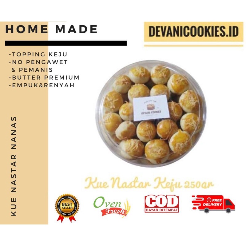 

Kue Kering | Nastar Nanas Paket Kiloan Cemilan Jadul Tradisional Parcel Lebaran Murah, Enak, Lembut , Premium - Homa Made