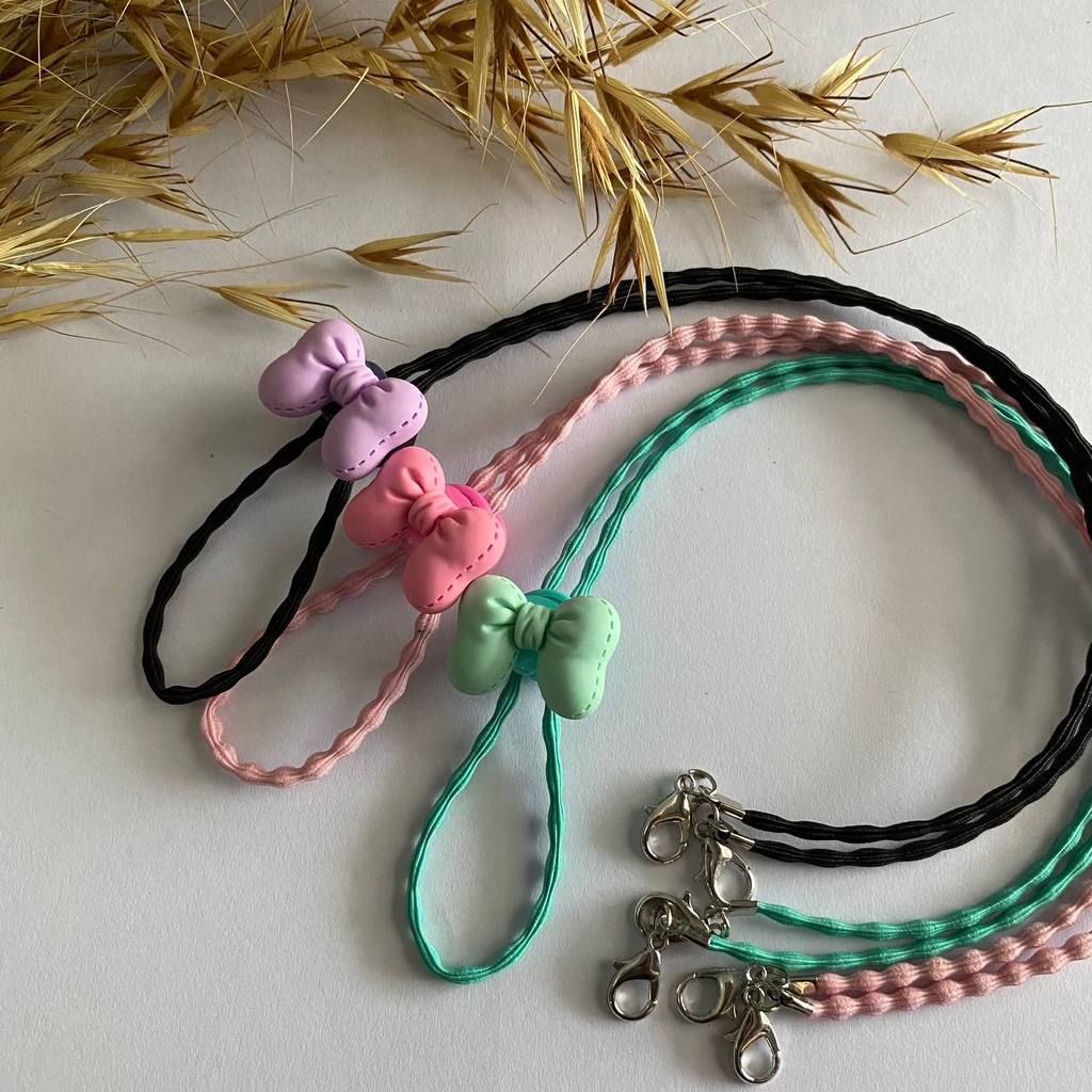 STRAP MASKER PITA GEMBUL/konektor masker/strap masker hijab/tali masker