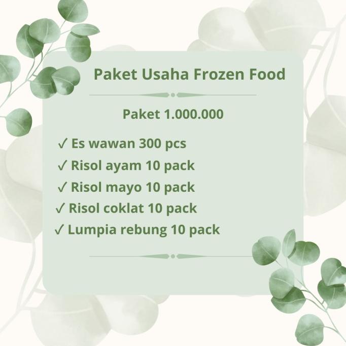 

paket usaha frozen ( 1 jt)
