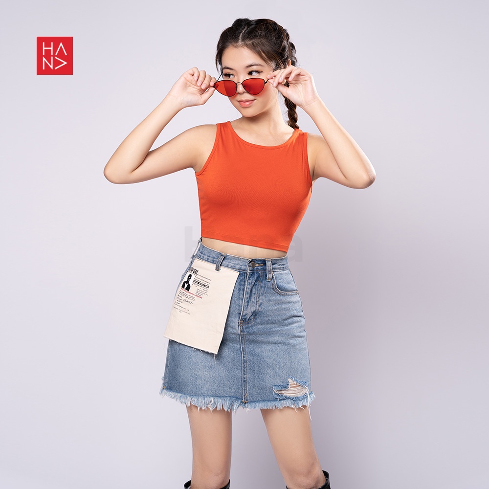 HanaFashion JKT - Sita Crop Tank Top Atasan Wanita - TT007