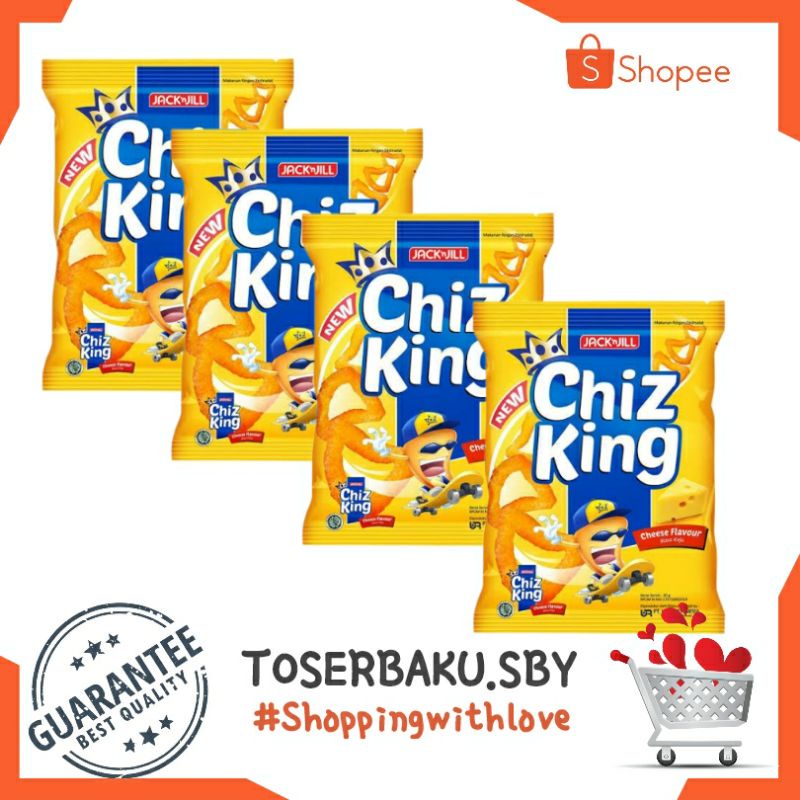 

Chiz King Jack N Jill 22g × 10 pcs / Snack Keju / Agen Snack Murah Surabaya / Camilan Cheese / Rasa Keju / Baru / Toserbaku Surabaya