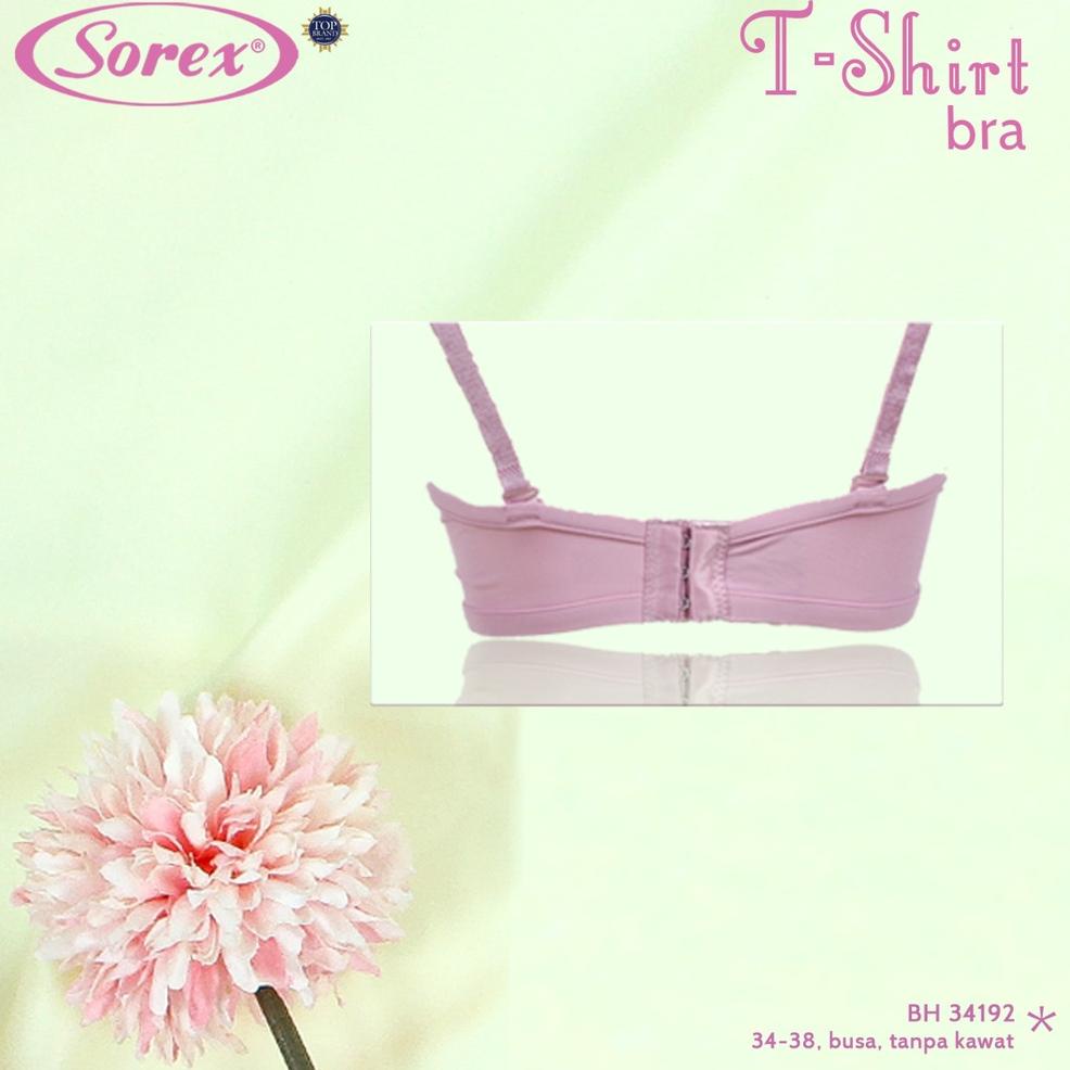 [KODE 500] Sorex T-shirt Bra Polos Busa Tanpa Kawat Kait 3 Setara Cup B BH Harian 34192