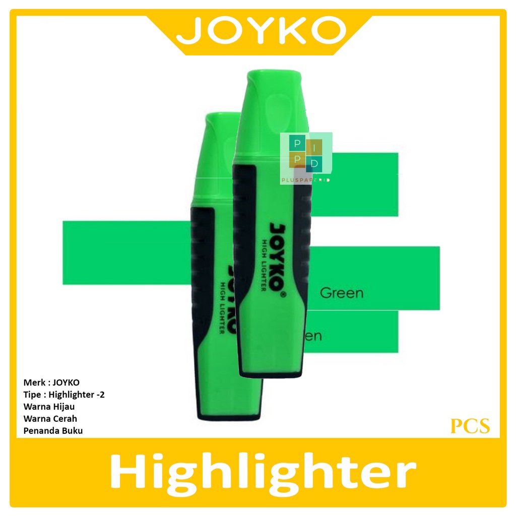 

JOYKO - Highlighter - HL-2 Warna Hijau - Pcs