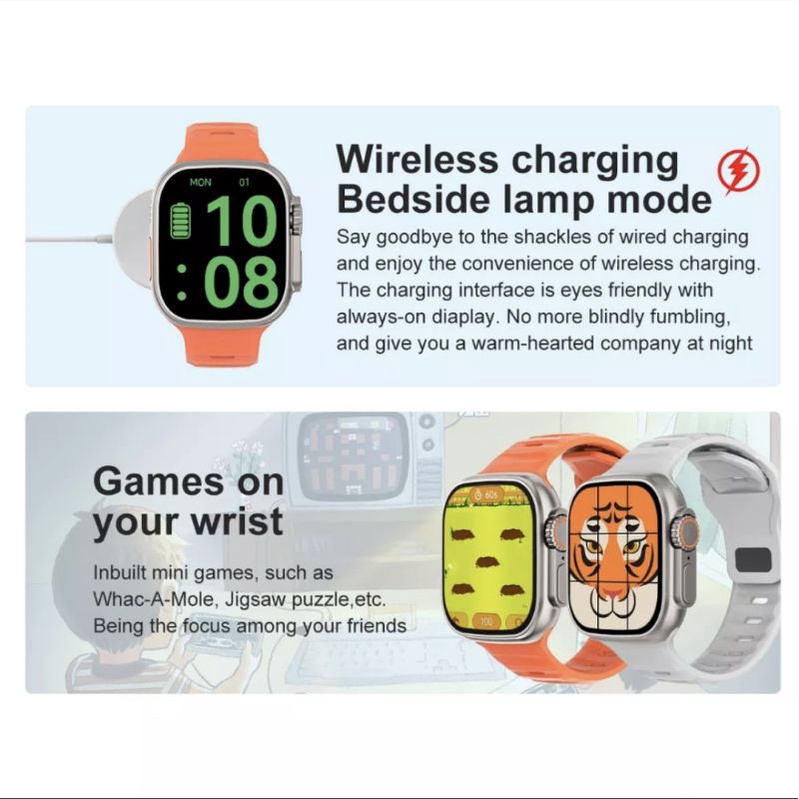 DT NO 1 DT8 ULTRA SMARTWATCH 2.0 INCHI ALWAYS ON DISPLAY ORIGINAL