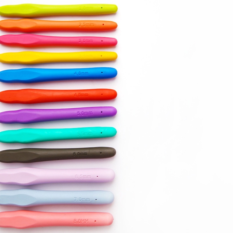 Zzz 41pcs / Set Jarum Rajut / Crochet / Tenun Gagang Panjang Lembut Ergonomis