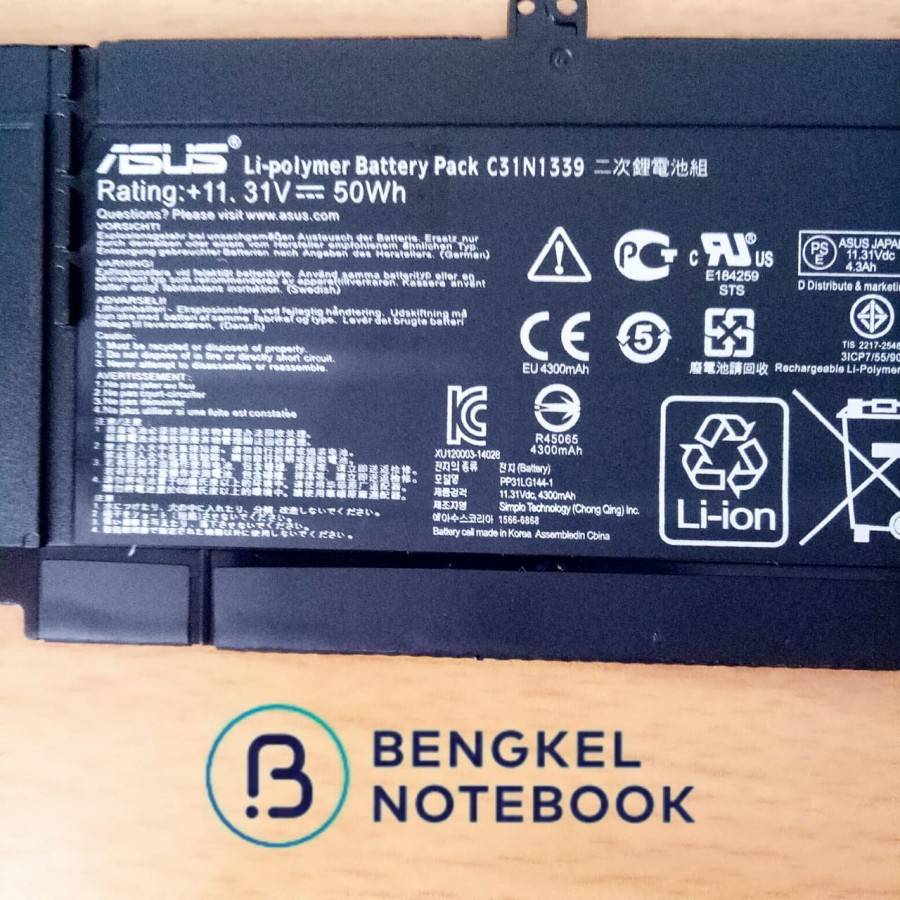 Baterai ASUS Zenbook UX303L UX303LN TP300L TP300LA C31N1339 Original