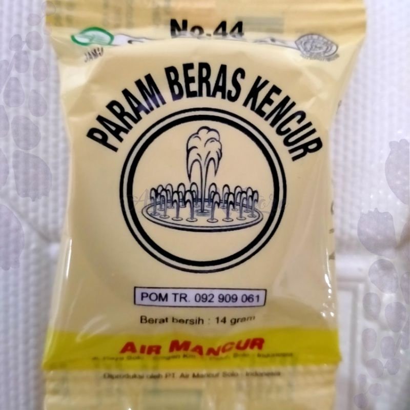 

PARAM BERAS KENCUR AIR MANCUR OBAT LUAR / PEGAL LINU [ 1SACHET / 1 BUNGKUS ]