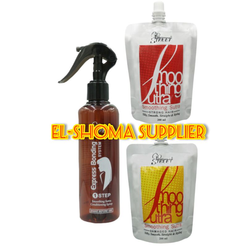 Go Street Smoothing Sutra 200 ml Step 1 / Step 2 - Obat Smoothing / Pelurus Rambut
