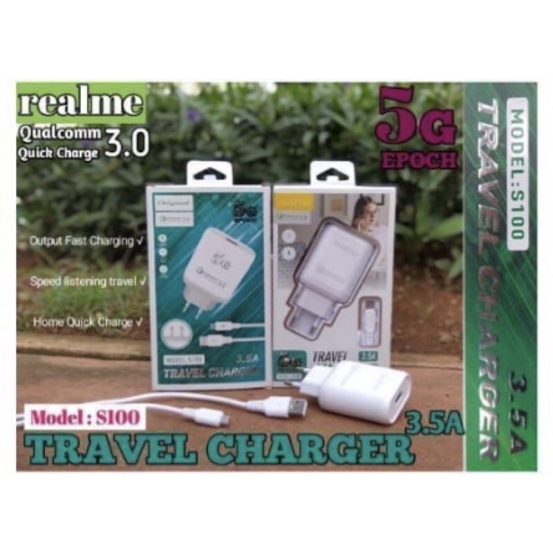 Charger 5G 3.5A TC Branded Micro 1 usb Merek S100