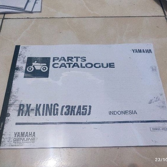 

buku panduan parts part katalog catalog catalogue RX king RXKing 1993 93 bibir merah copy original