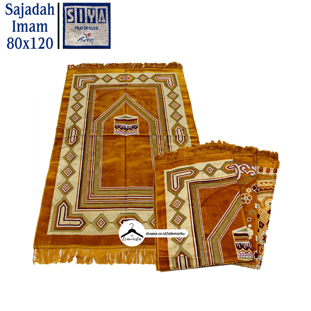 Sajadah Bulu Halus SIYA uk JUMBO 80 x 120cm / Sajadah Imam