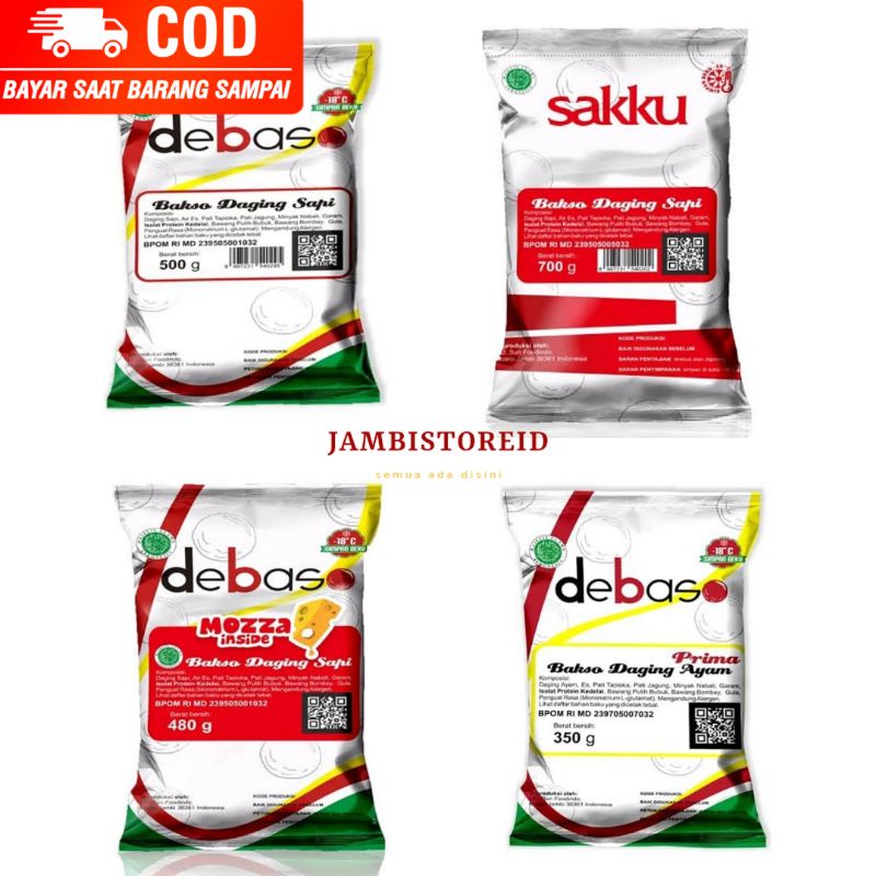 

(JAMBISTOREID) PILIH PENGIRIMAN INSTAN Debaso Sakku All Variant Bakso Daign Sapi Ayam Asli Frozen isi Keju Mozarela Mozzarela Mozarella Lumer Toko Daging Indonesia TDI Jambi
