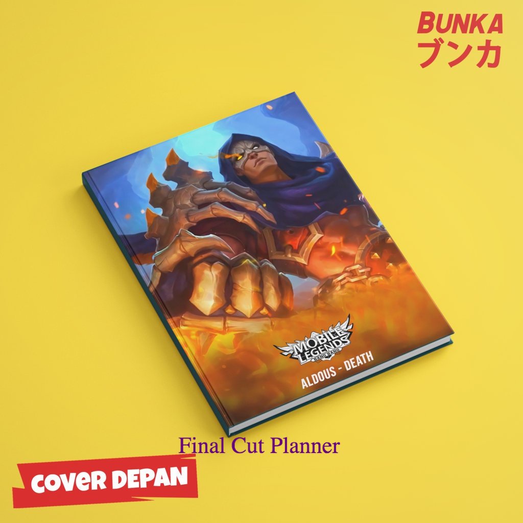 

Notebook Mobile legends Aldous Death Hardocover A5 Buku tulis catatan Notes Agenda planner Jurnal .