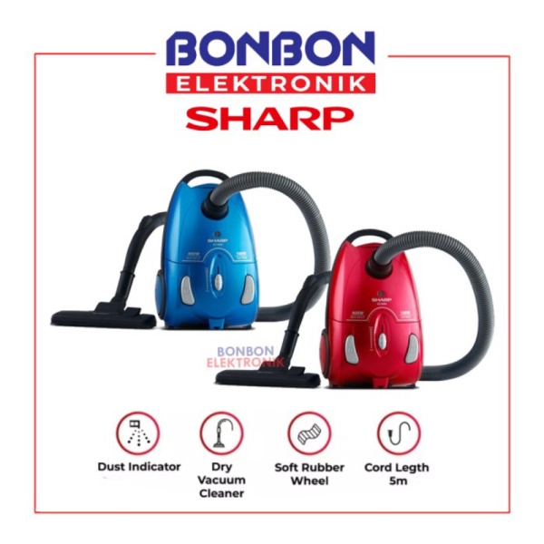 Sharp Vacuum Cleaner EC-8305 / EC8305 / EC-8305-B/P - Merah Muda Murah