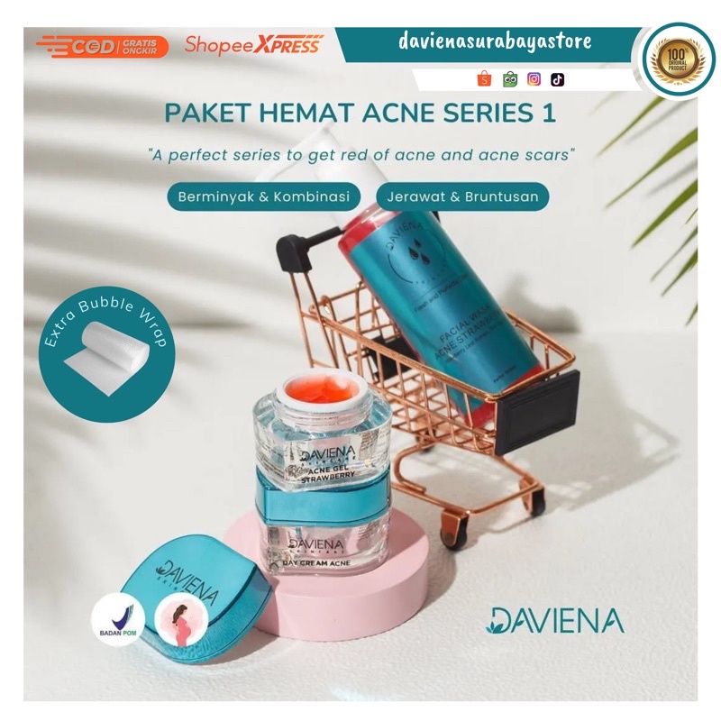 Daviena Official - Paket Hemat Acne 1 Daviena Skincare