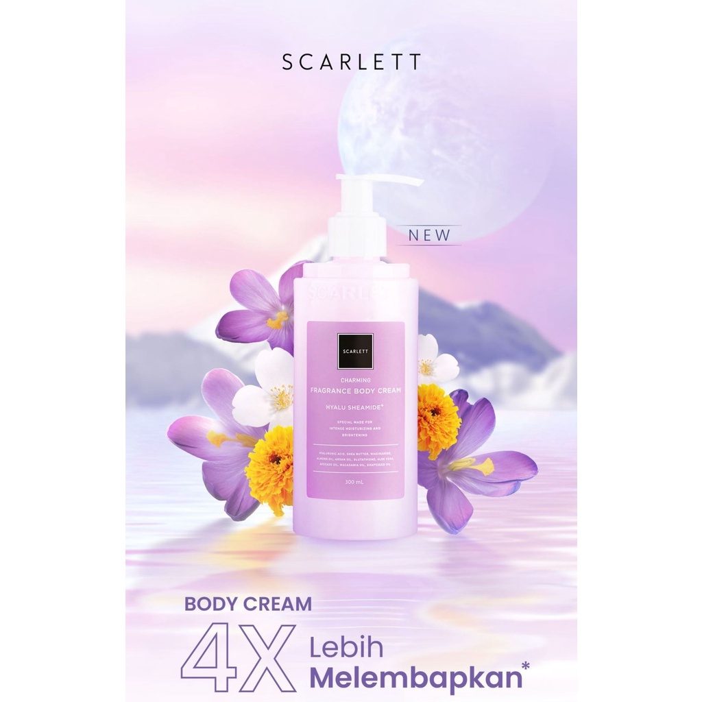 SCARLETT  BODY CREAM  JOLLY / CHARMING 300ml - Amaze_Kosmetik