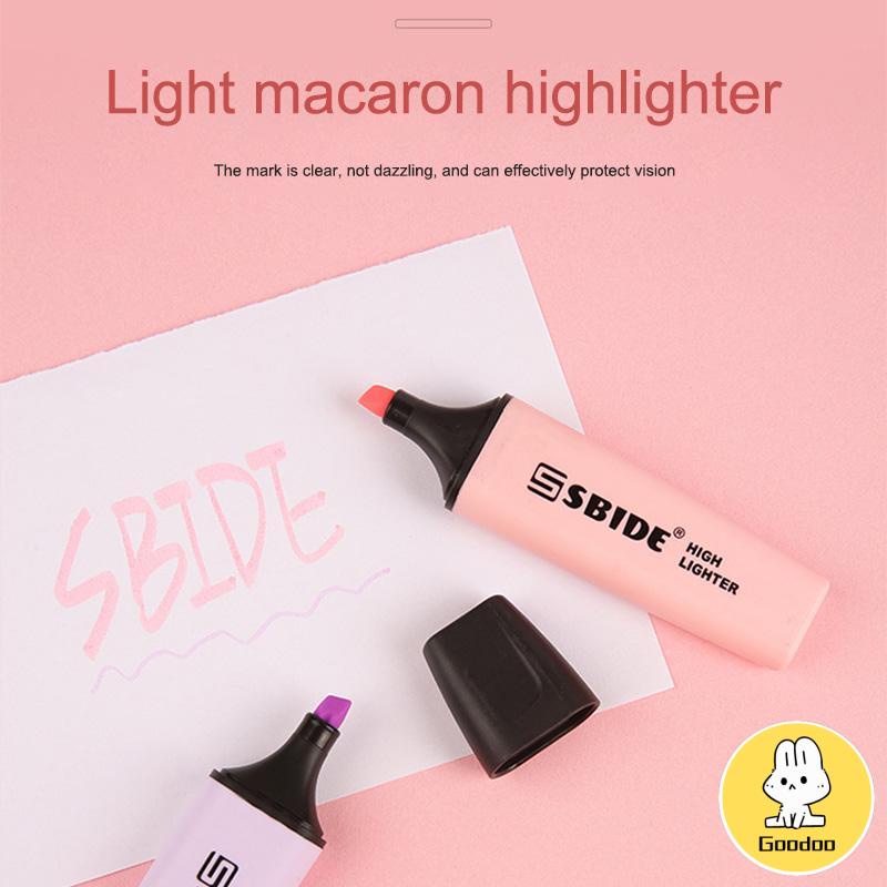 Pena Stabilo Warna Macaron Siswa Menandai Spidol Kecil Segar Lukisan Grafiti -Doo