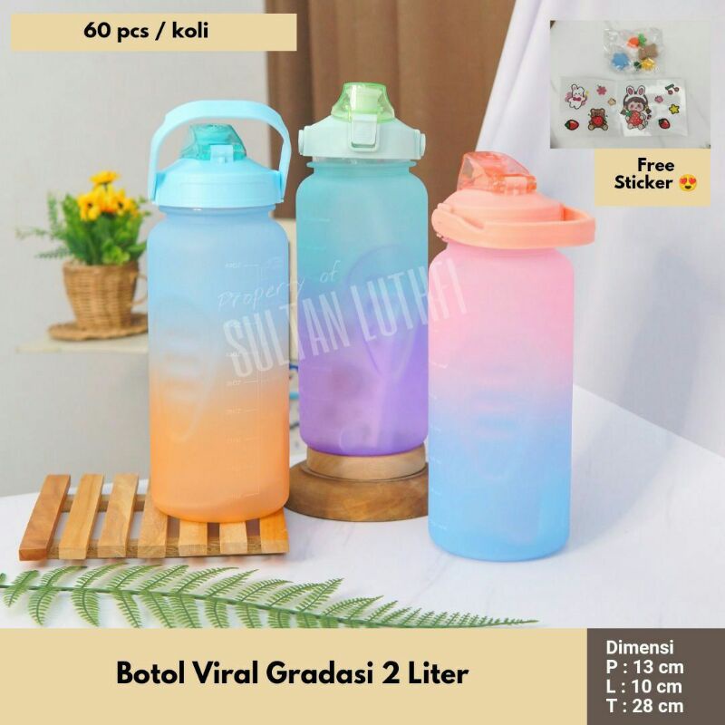 botol viral gradasi 2 liter