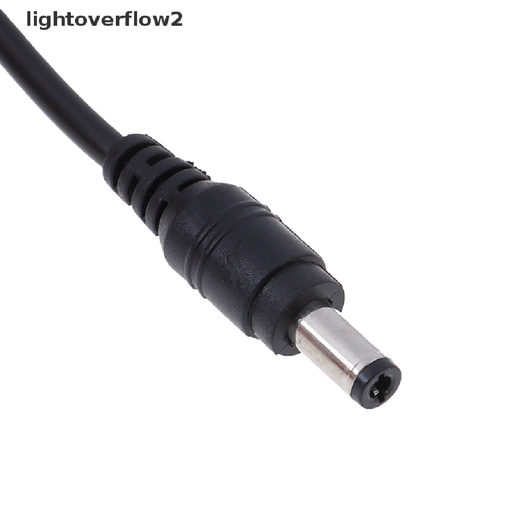 (lightoverflow2) 1pc adapter Konektor power supply DC 5.5x2.5mm 1.2m Untuk Laptop