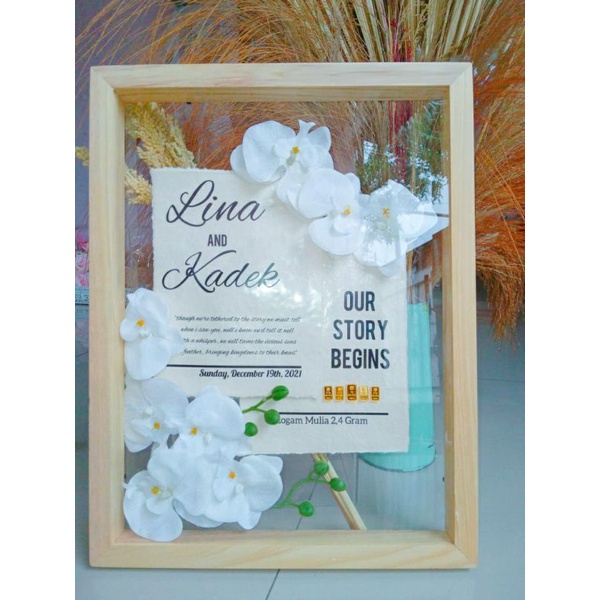 Mahar Anggrek Double Akrilik 30x40