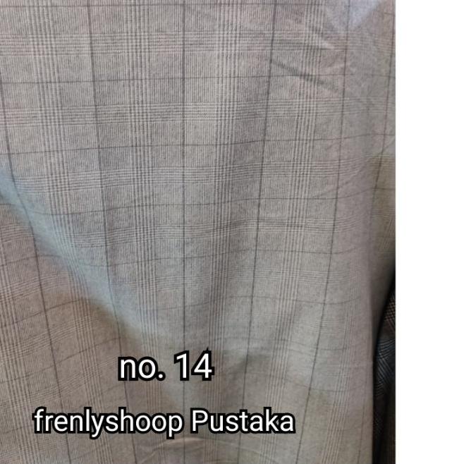 READY ✅Bahan blazer semi wool kotak kotak / bahan kain jas blazer semi wool kotak|RA4