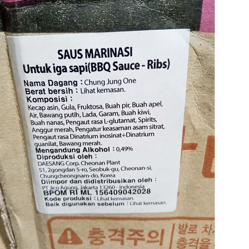 

10.10 Brands Festival SAUCE MARINADE BEEF GALBI 280 GR CHUNG JUNG ONE - SAUS MARINASI RIBS !!