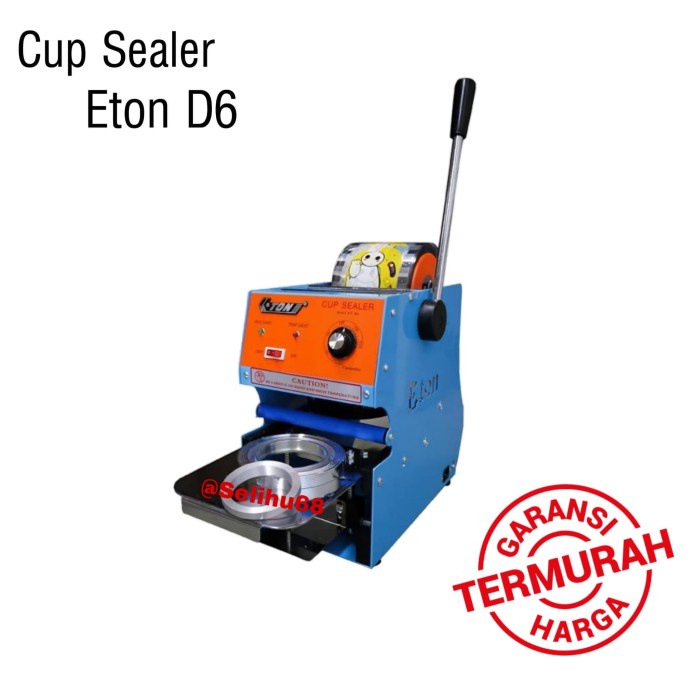Cup Sealer Mesin Press Gelas Eton Et-D6 Garansi