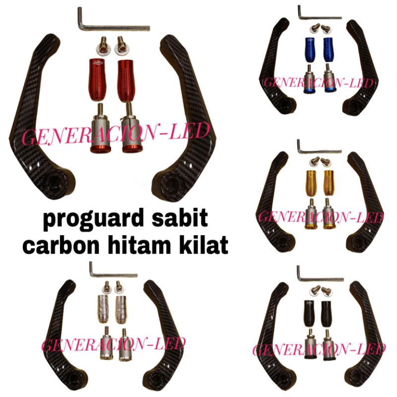 Jual Handguard Proguard Sabit Carbon Hitam Kilat Variasi Pelindung Tangan Universal Motor