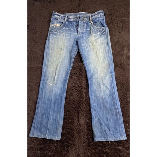 DIESEL celana jeans cowok - Biru - Uk 32 (Preloved)