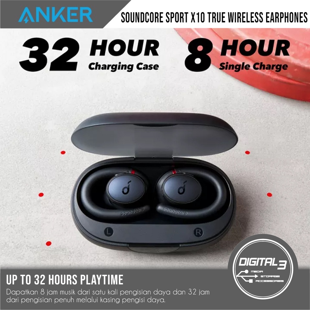 Anker Soundcore Sport X10 Bluetooth Wireless Earphone IPX7 TWS A3961