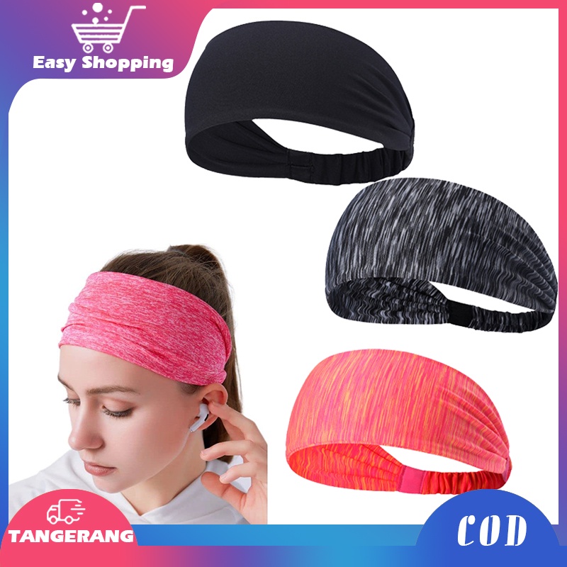 Ikat Kepala Running Olahraga/Quick Dry Head Band/HandBand Sport Pria Wanita Untuk Gym Yoga