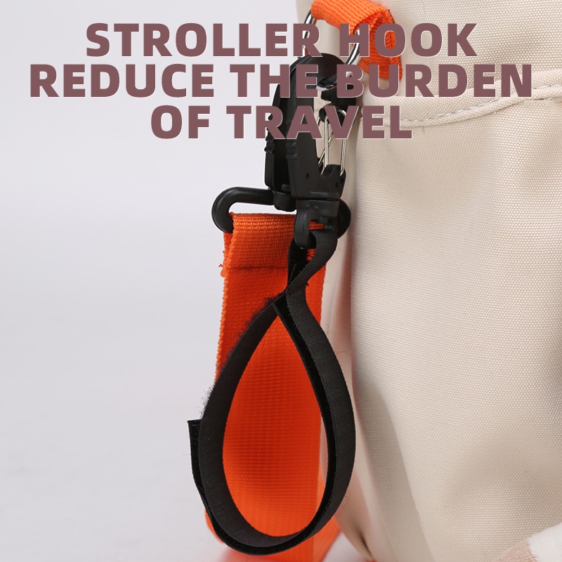 Tas Popok Tote Tas Tahan Air untuk Ibu dengan Kait Kereta Dorong Tali bahu yang dapat disesuaikan Beberapa Kantong untuk Anak Laki-laki Perempuan