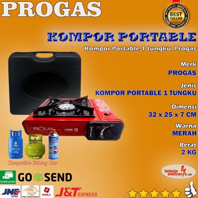 BISA COD KOMPOR PROGAS SATU TUNGKU PORTABLE /PERALATAN MASAK SET/PANCI PRESTO/PANCI SET/WAJAN ANTI L