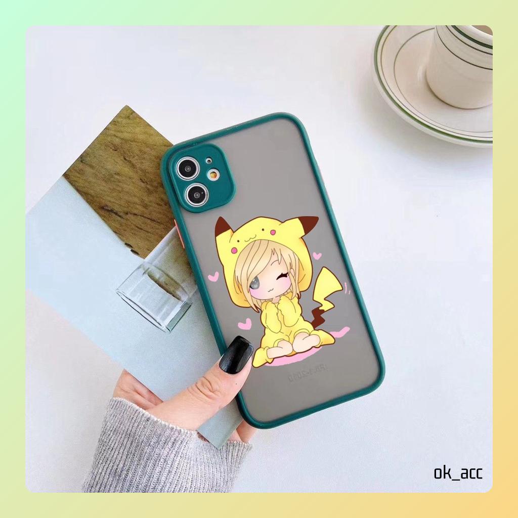 Casing Motif Pikachu Smile AA14 for Xiaomi Redmi 2 2s 3s 4A 4X 5A 5 5+ 6 6A 7 7A 8 8A 9 9A 9i Prime 9C 9T 10 10A 10C 11 Note 2 3 4 4X 5A 6 Pro 10s 11s