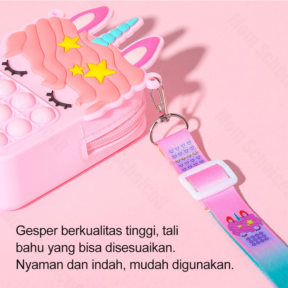 Halo Baby Pop It Sling Bag/TAS POP IT ANAK /TAS SELEMPANG ANAK/SLING BAG LUCU IMPOR LAKI PEREMPUAN