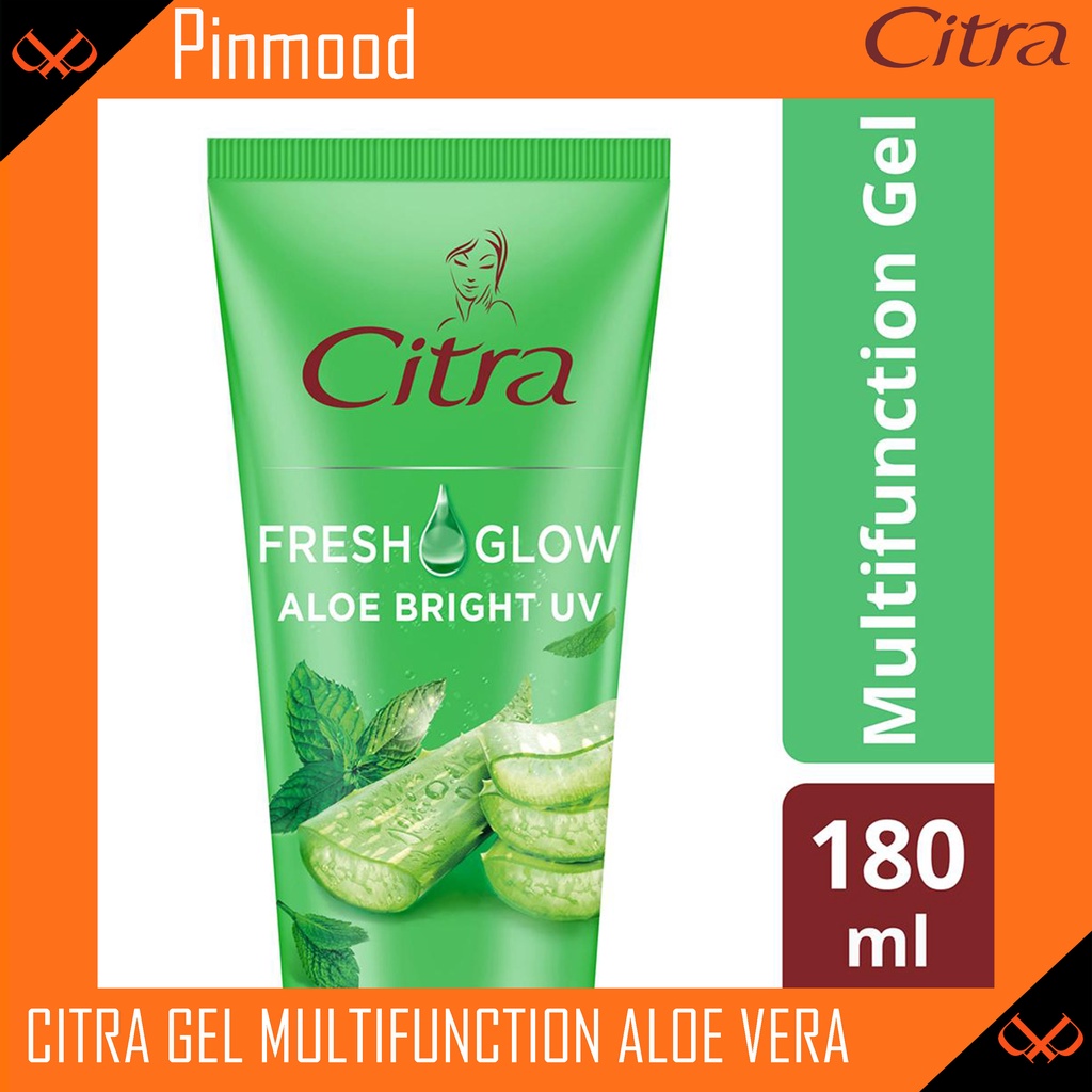 CITRA MULTIFUNCTION GEL ALOE VERA [ 180 ML ] FRESH GLOW ALOE BRIGHT UV MINT FACE &amp; BODY LOTION ALOEVERA MULTIFUNGSI MUKA WAJAH BADAN