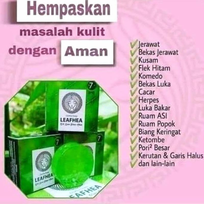 Sabun Leafhea Gluta Soap Original