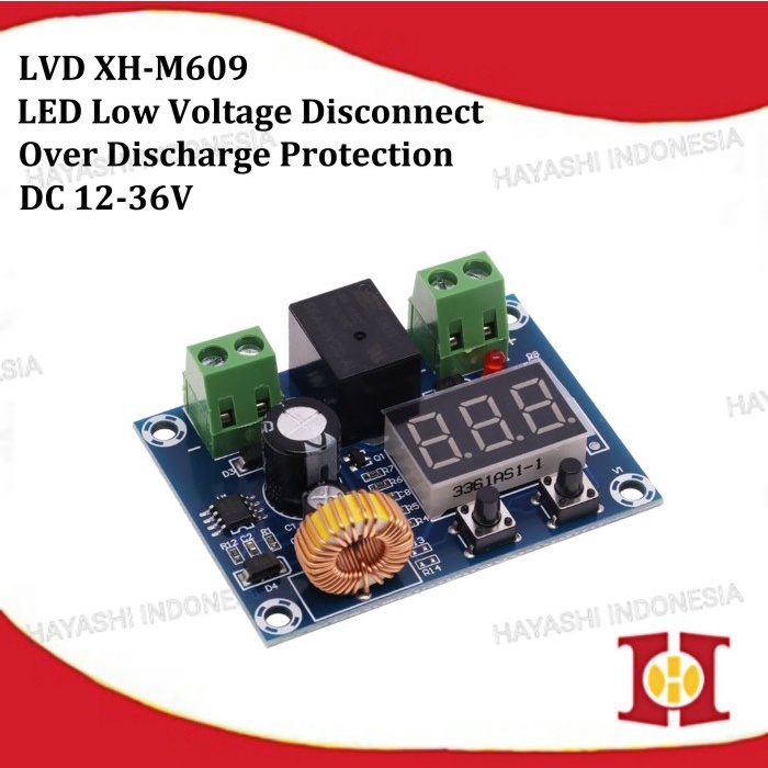 XH-M609 LVD Low Voltage Disconnect Protect Batere Proteksi Discharge