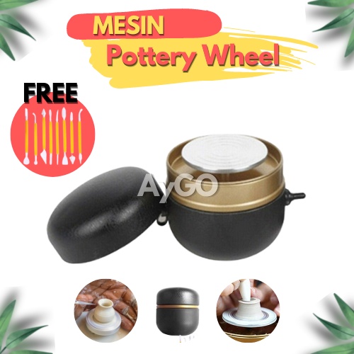 POTTERY WHEEL SUPER MINI / Mini Electric Pottery Wheel / Piring Putar Mini