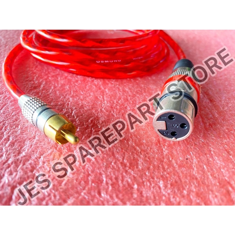 KABEL MIXER KE POWER AMPLI JACK CANON XLR FEMALE TO RCA