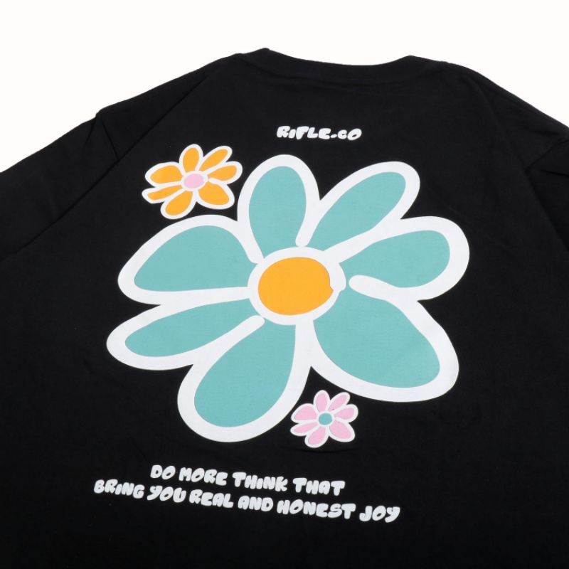 Rifle.co T-shirt White Flowers